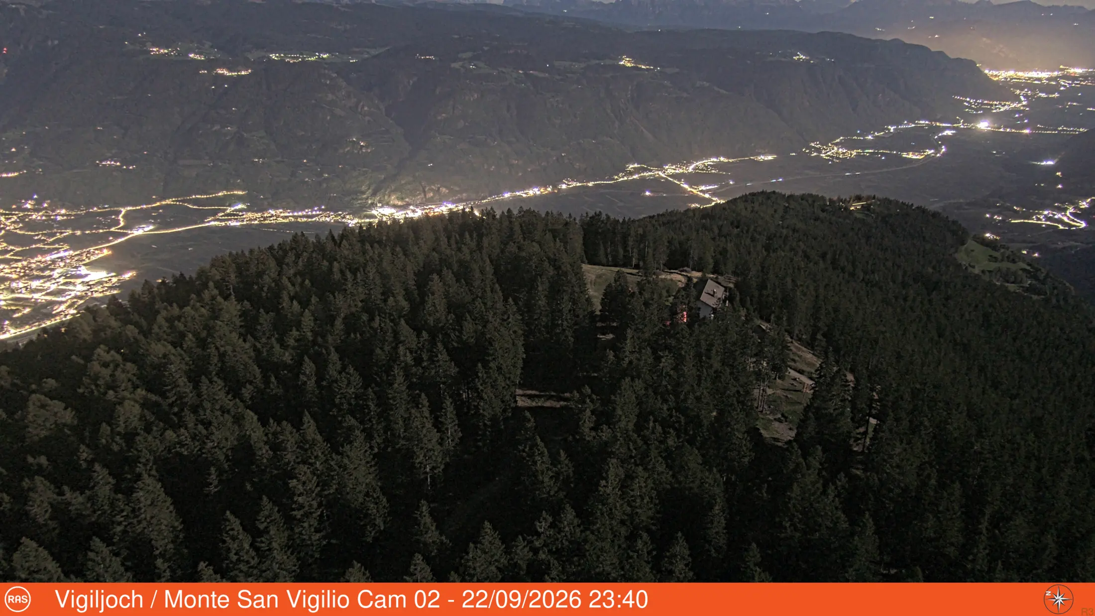 Vigiljoch / Monte San Vigilio - Webcam 2 (1.840 m)